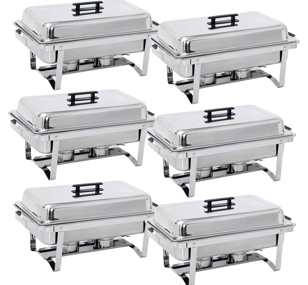 6pack chafing dish (1 bottom has small dent)