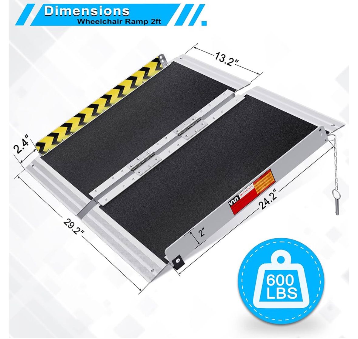 2ft wheelchair handicap folding  ramp