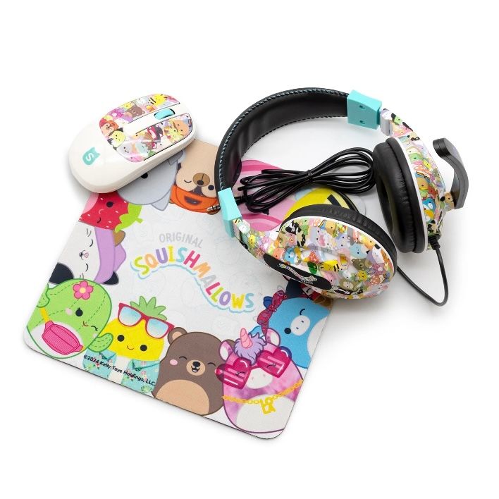 Squishmallow Headset and Mouse