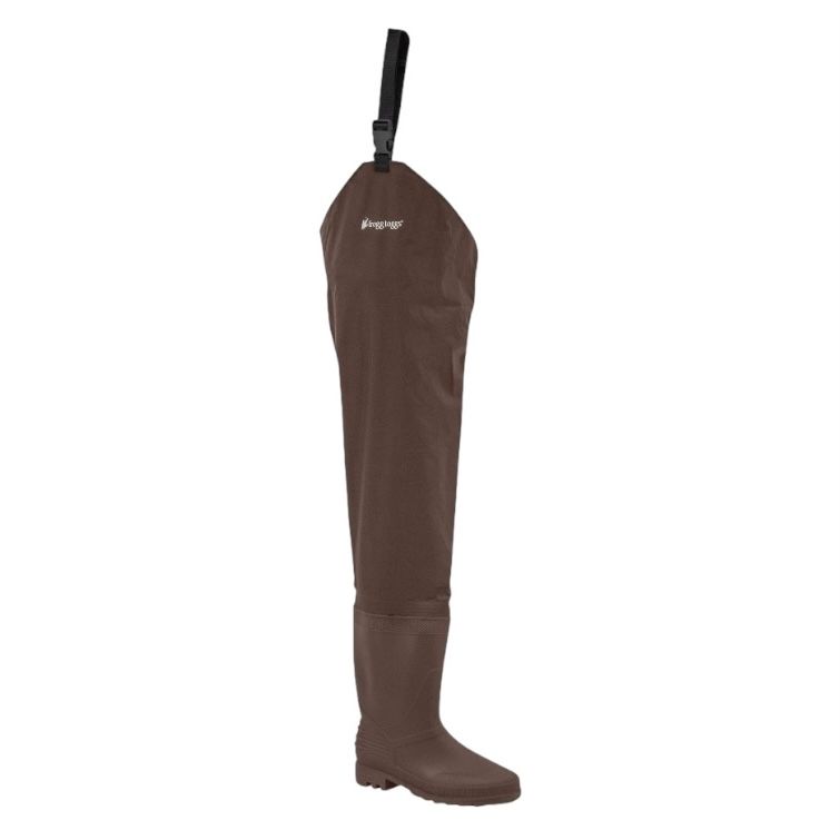Frogg Toggs Men&#39;s Rana PVC Lug Sole Hip Wader | Brown | Size 10