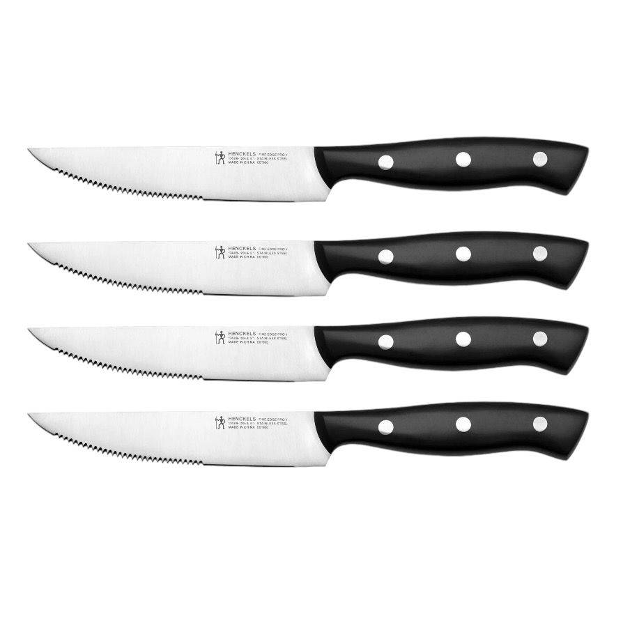 Henckels Everpoint 4 PC Triple Rivet Stainless Steel Steak Knife Set