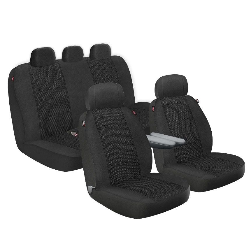 Genuine Dickies 3 Piece Arlington Cloth Truck Seat Covers Black