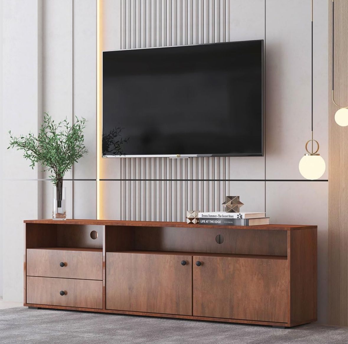 Mid century tv console stand up to 65” tvs
