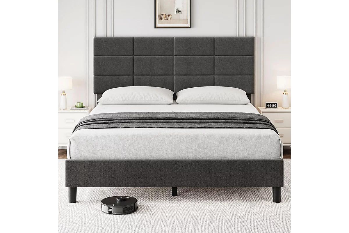 King Size Bed Frame with Comfort Headboard