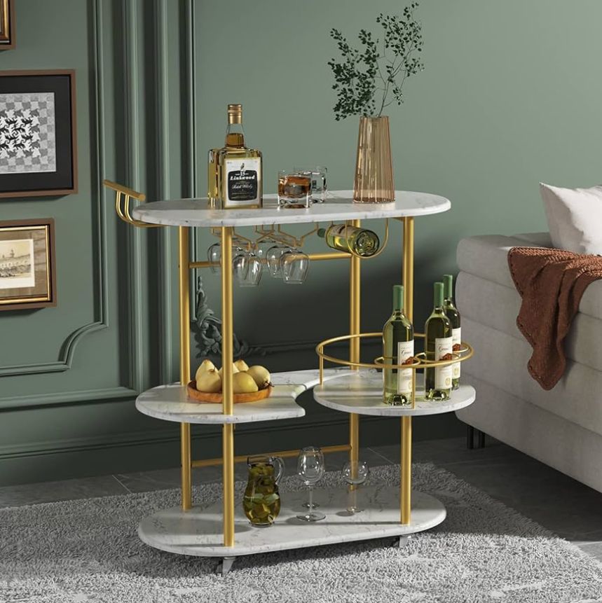 3 tier bar cart