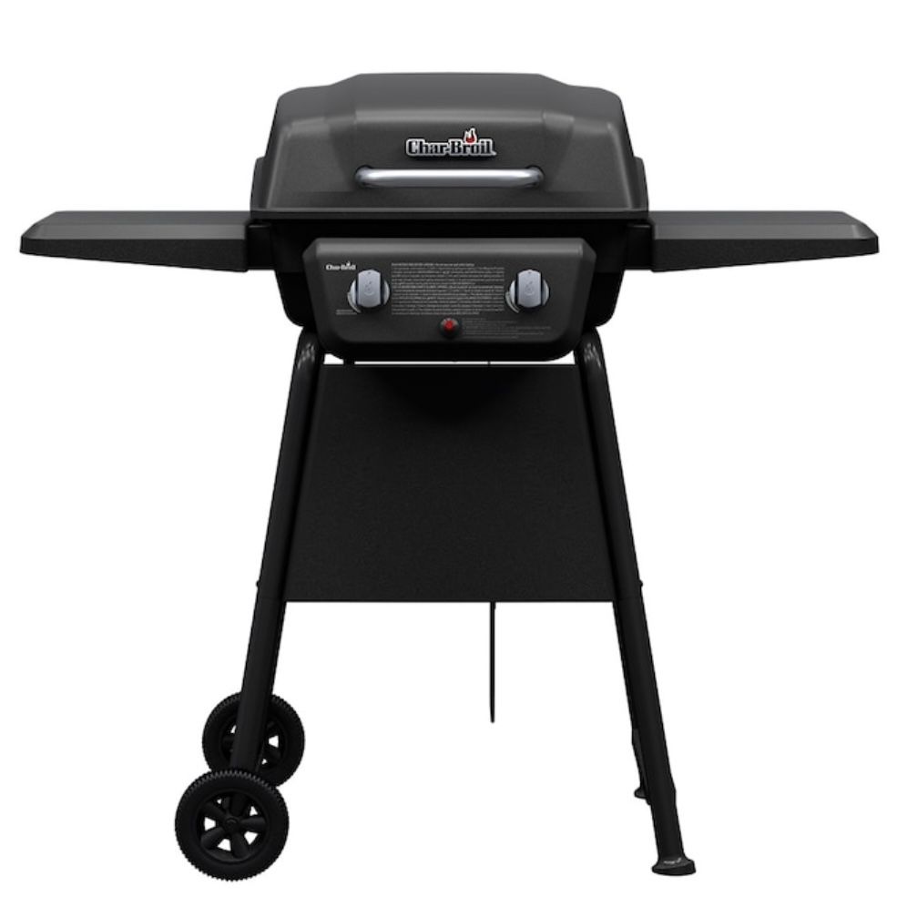 Char-Broil 2-Burner Propane Gas Grill NO GREASE TRAY