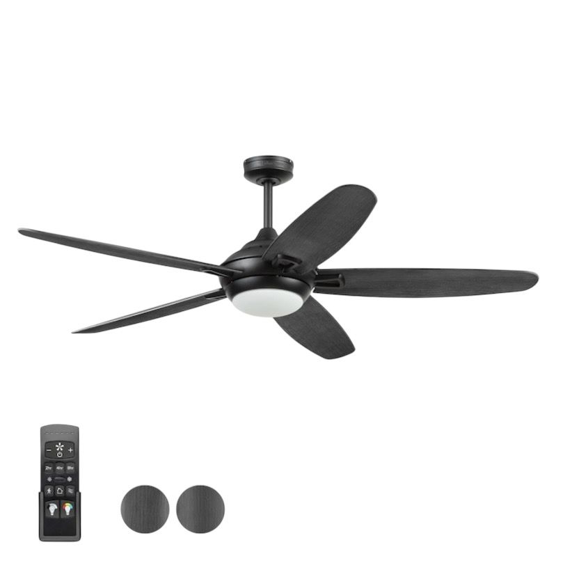 Harbor Breeze 60in Black Ceiling Fan with Light