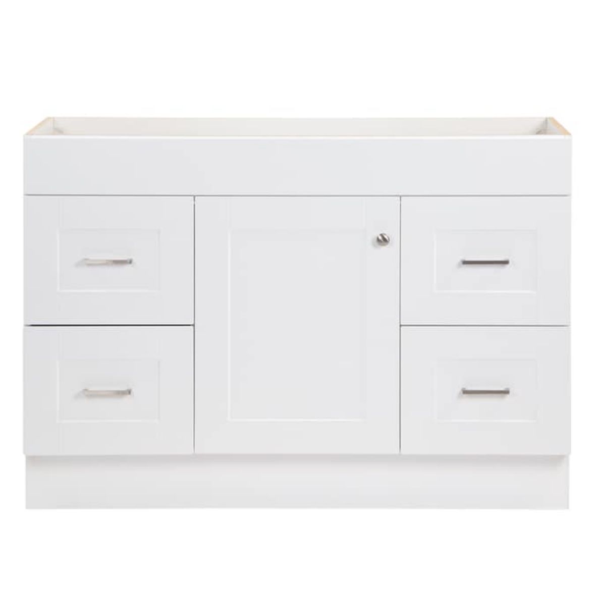 48” white bathroom vanity base cabinet
