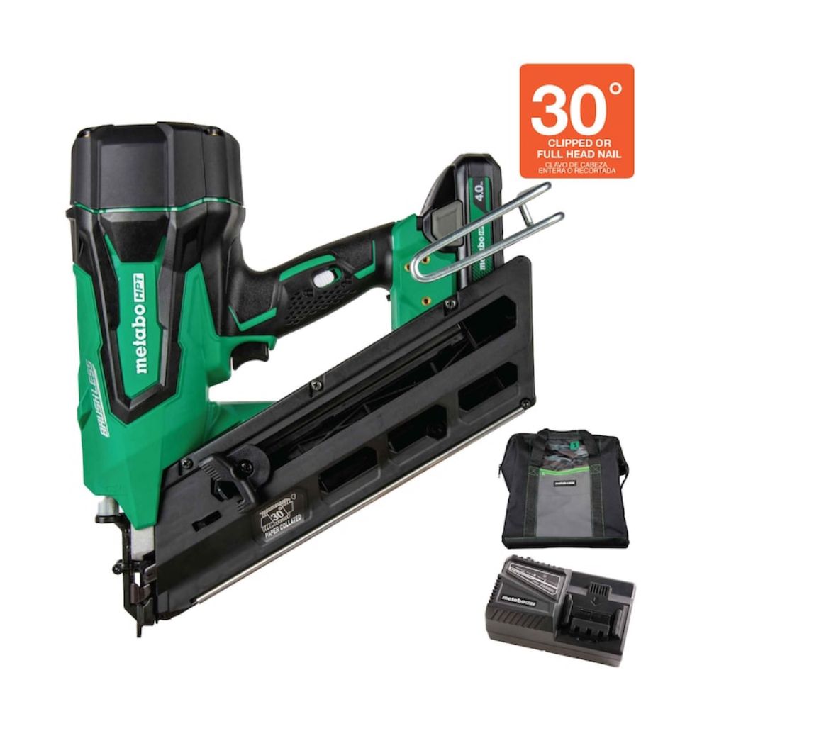 Metabo HTP 3 1/2 In 30 DEG cordless Framing nailer kit