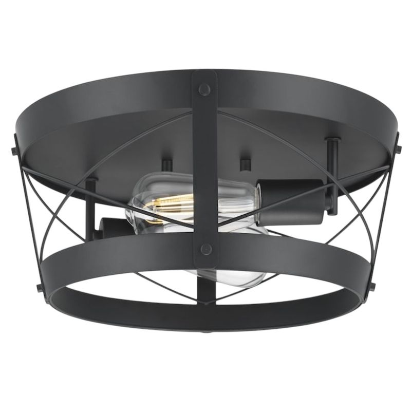 Bradberry Matte Black Flush Mount Light