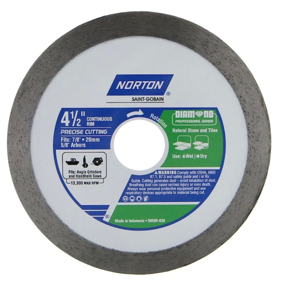Norton 4-1/2in Wet/Dry Diamond Saw Blade
