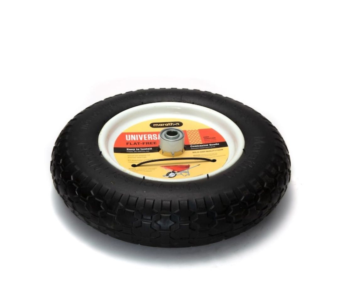 Arnold Marathon 14.5 Universal Flat-Free Replacement Wheelbarrow Wheel