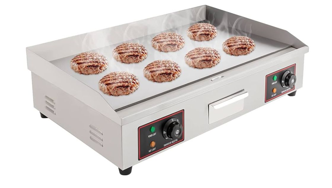 29” electric griddle 110v 2 burner - small damage