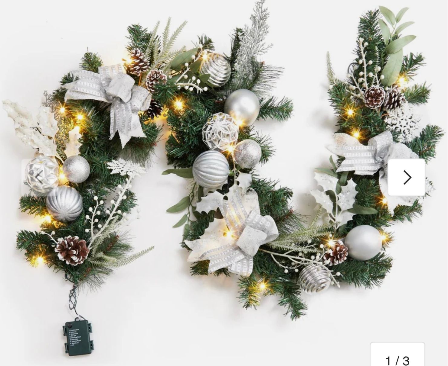 6 ft Christmas garland