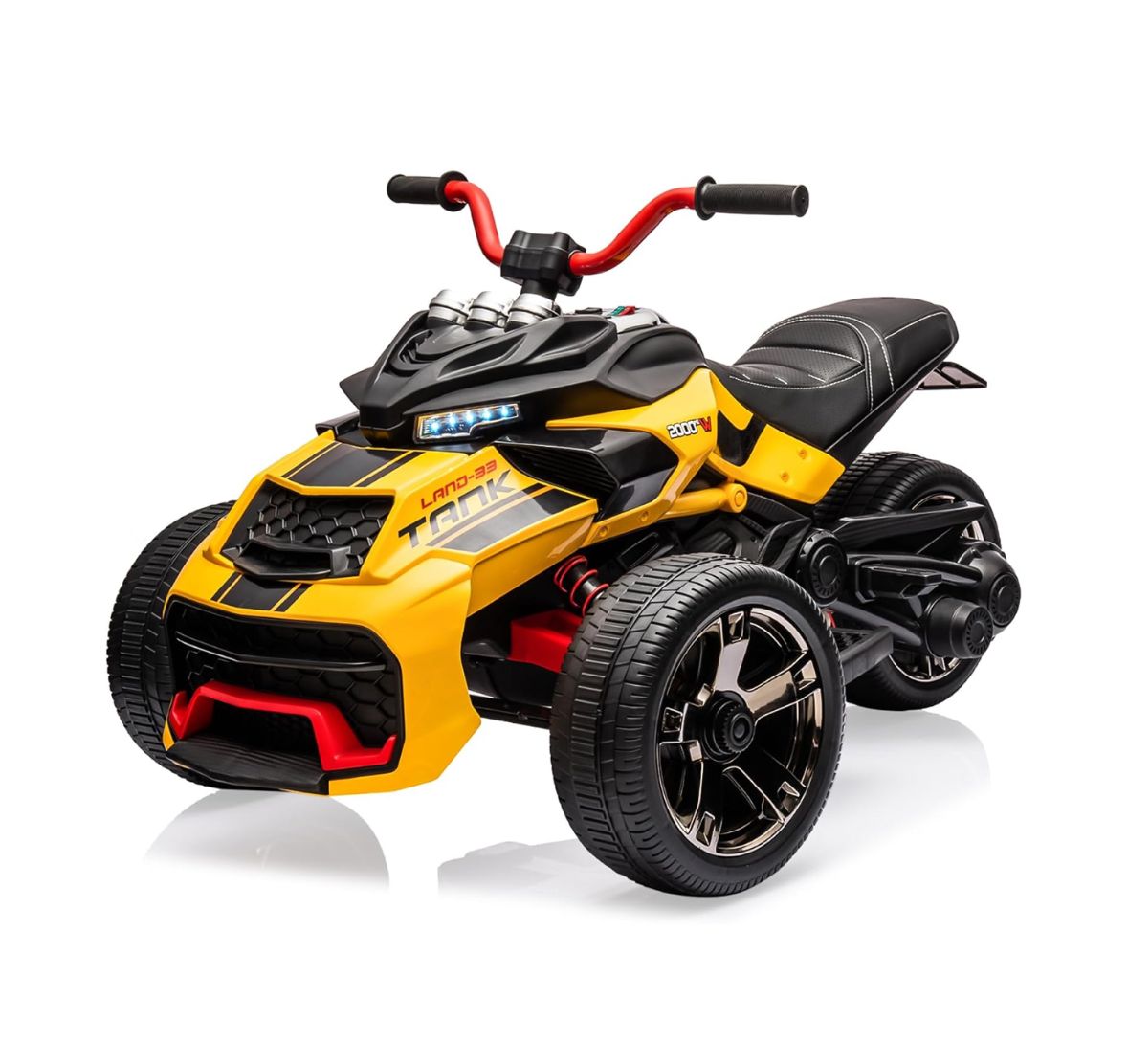 12v kids ride on electric 3 wheel motorcycle yellow