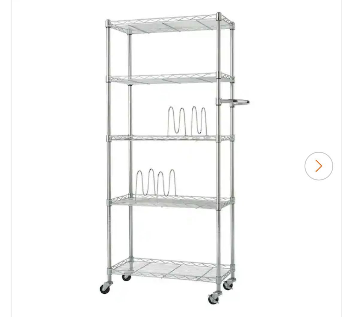 5 tier NSF pantry rack 24”x12”