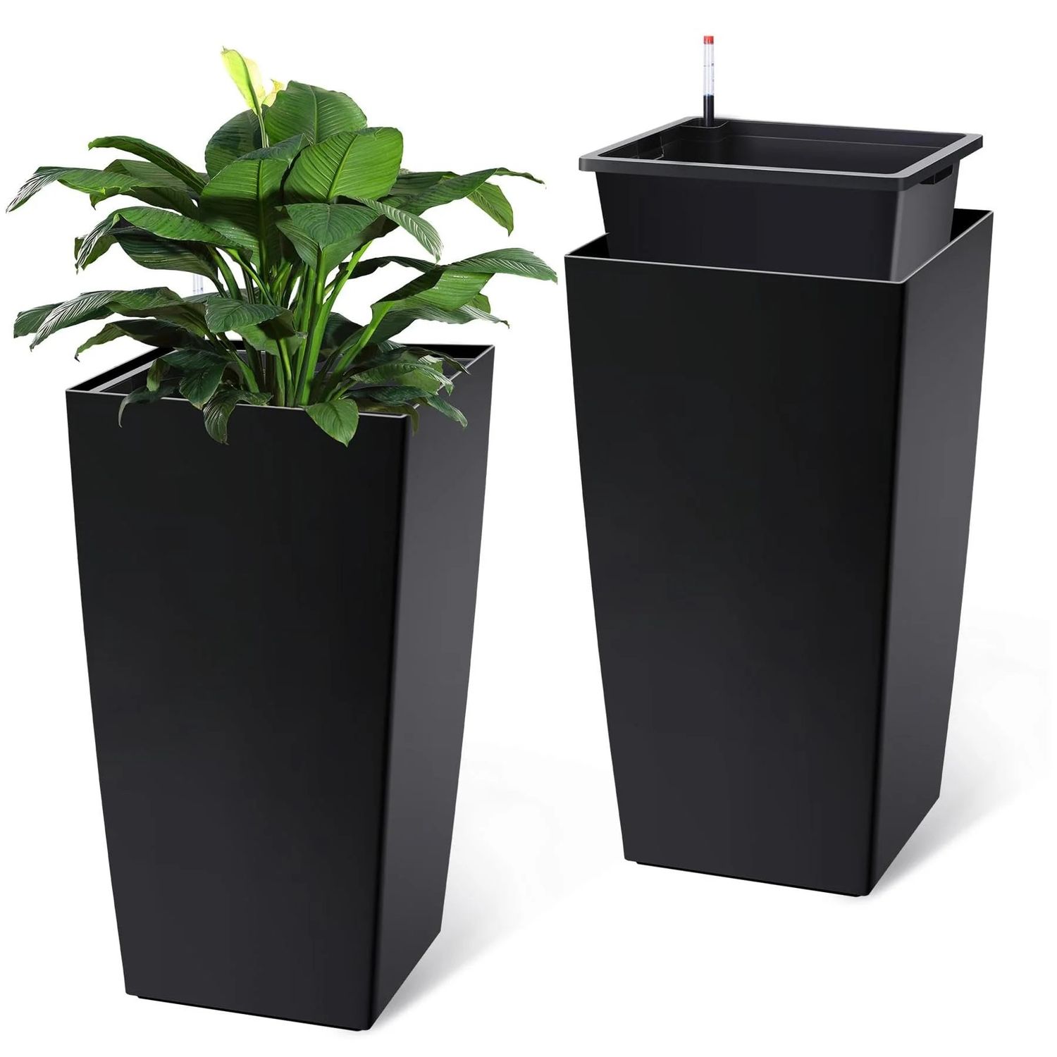 30inch tall self watering planter