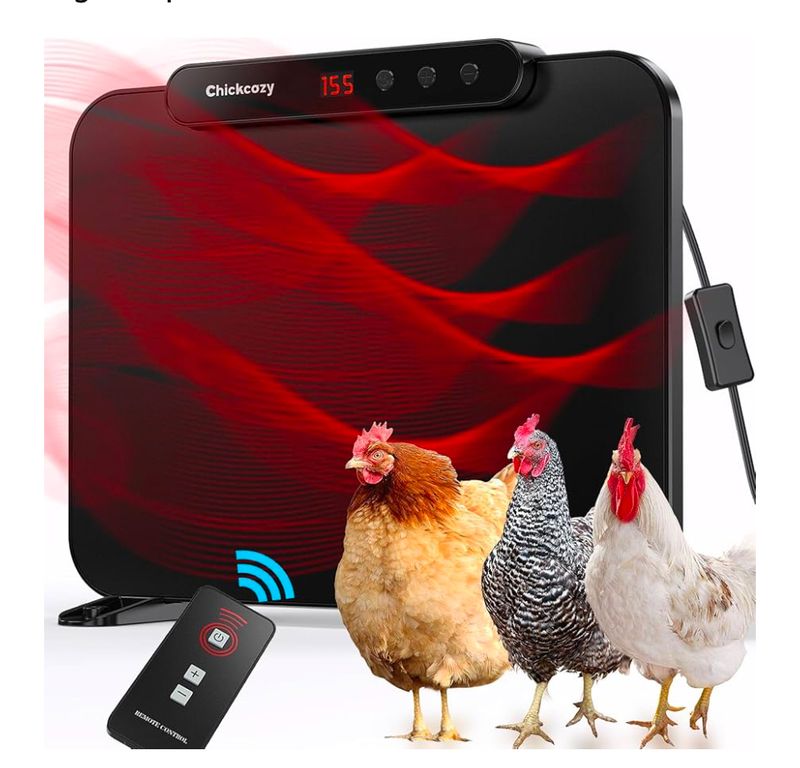 Chicken coop heater W/ remote