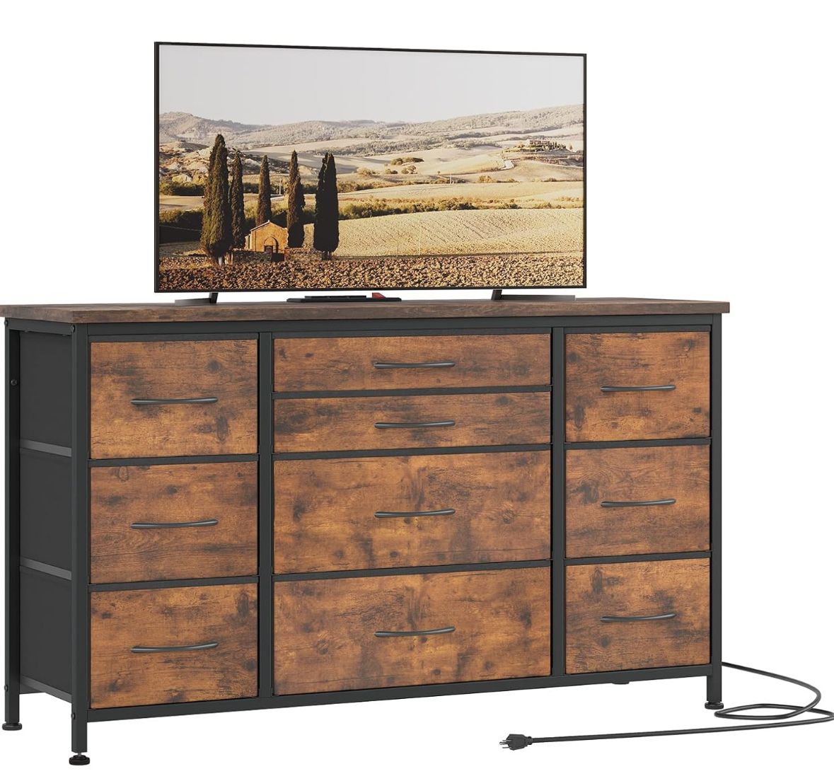 10 drawer fabric dresser