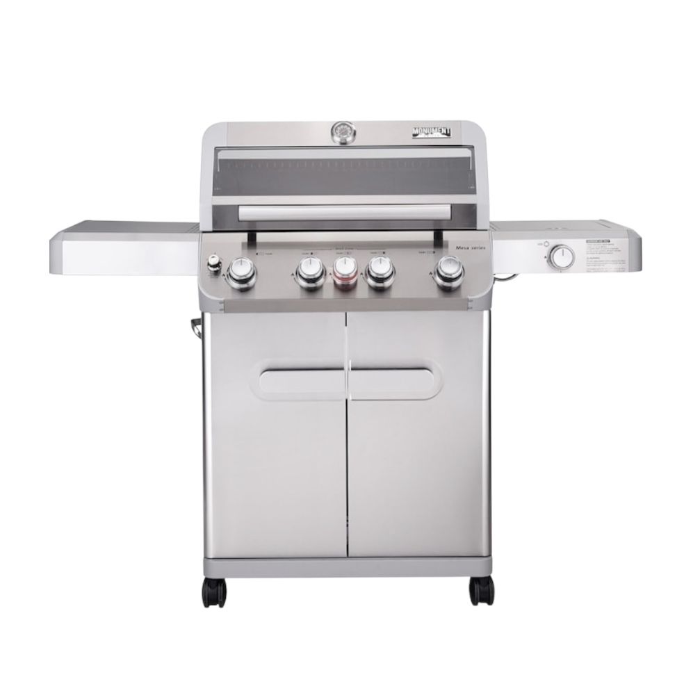 Mesa Stainless Steel 5-Burner Gas Grill with Side Burner