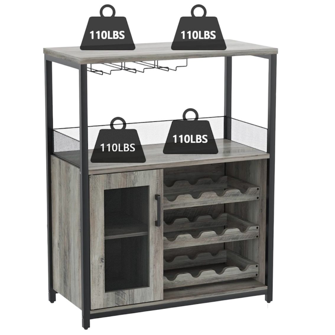 Large Storage Wine Cabinet