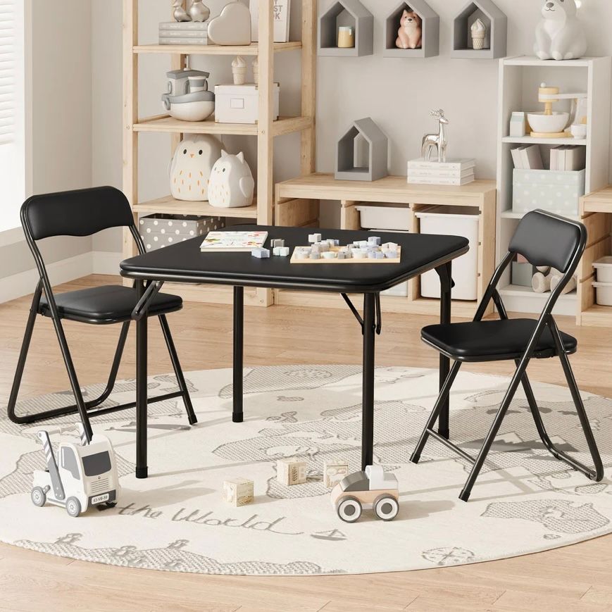 Kids Folding Table and Chairs Set