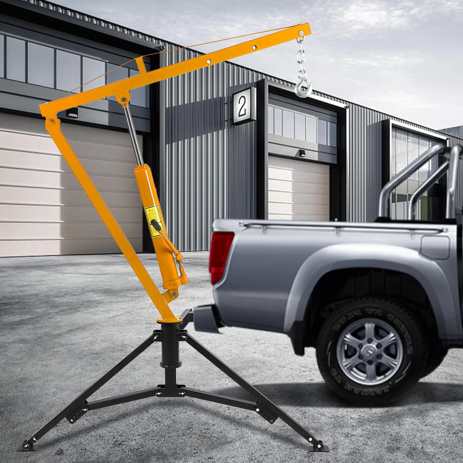Hydraulic Hitch-Mount Truck Crane 8 ton jack