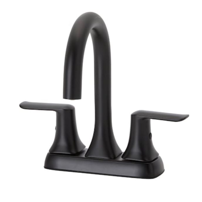 A+R Matte Black Bathroom Sink Faucet