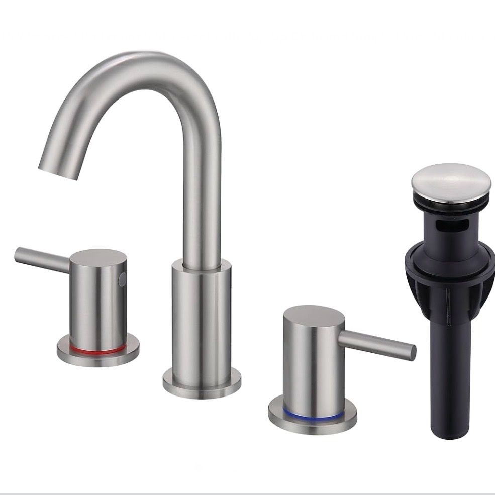 Brushed Nickel Bathroom Faucet
