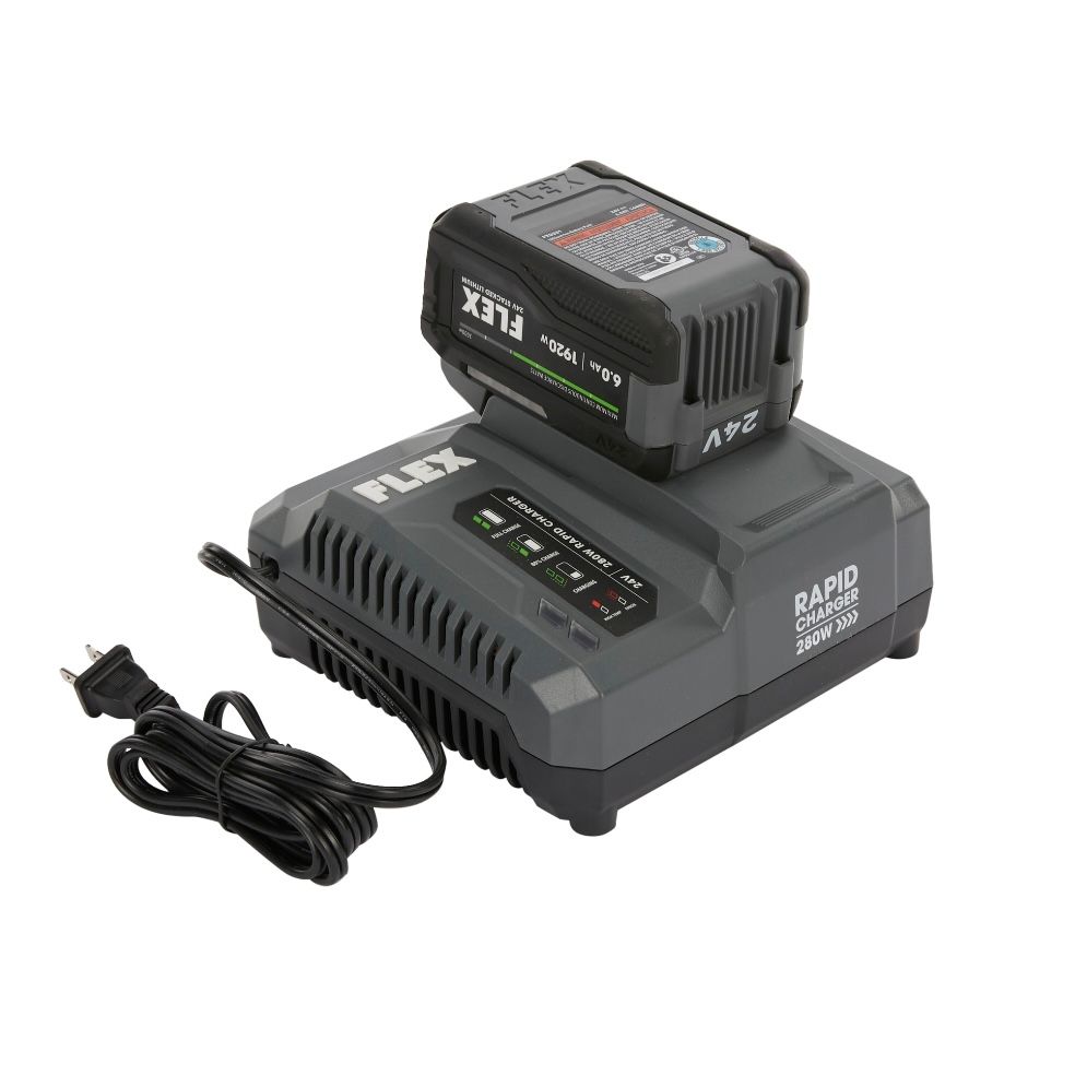 Flex 24v 6ah Battery and Charger Kit