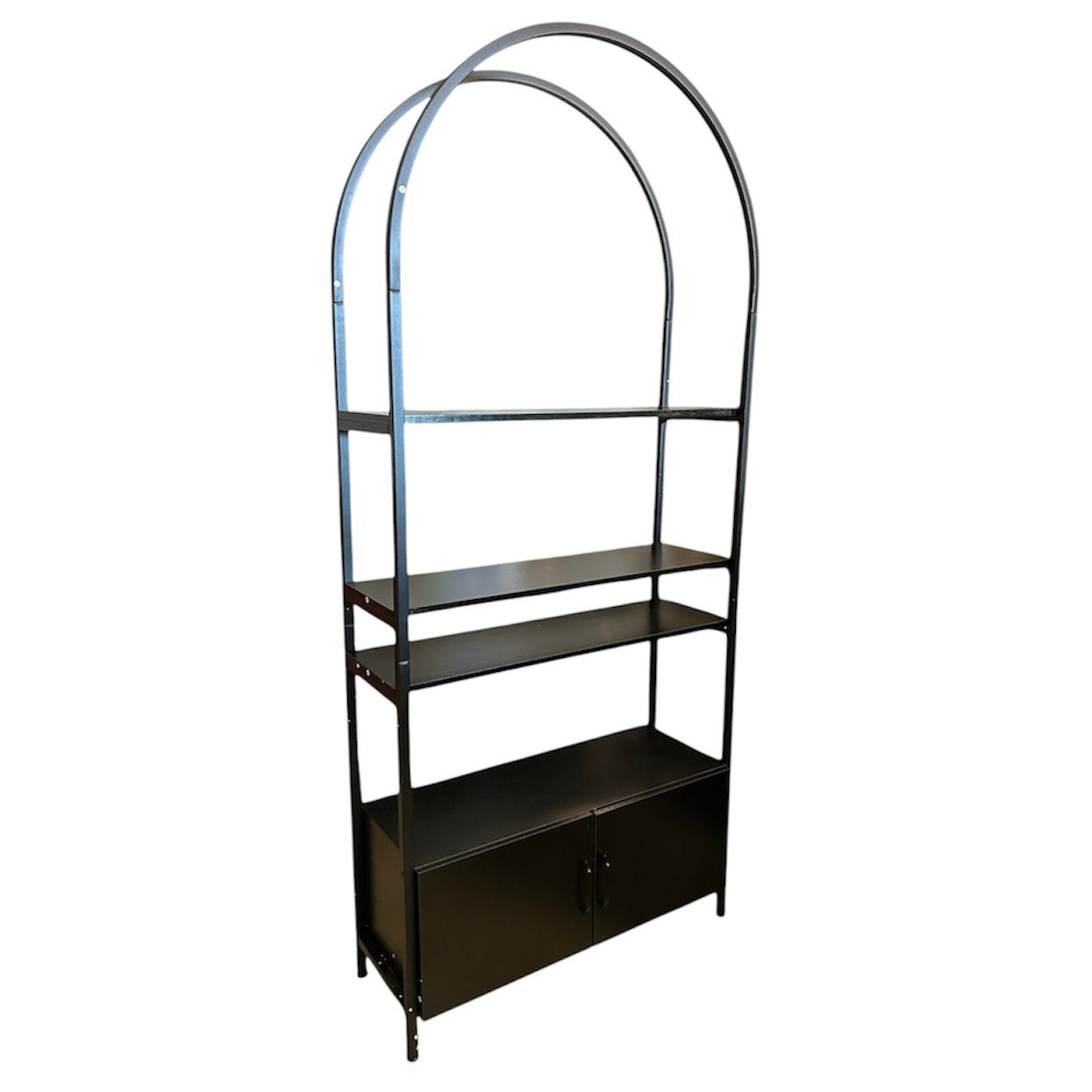 Arched Bookcase Black