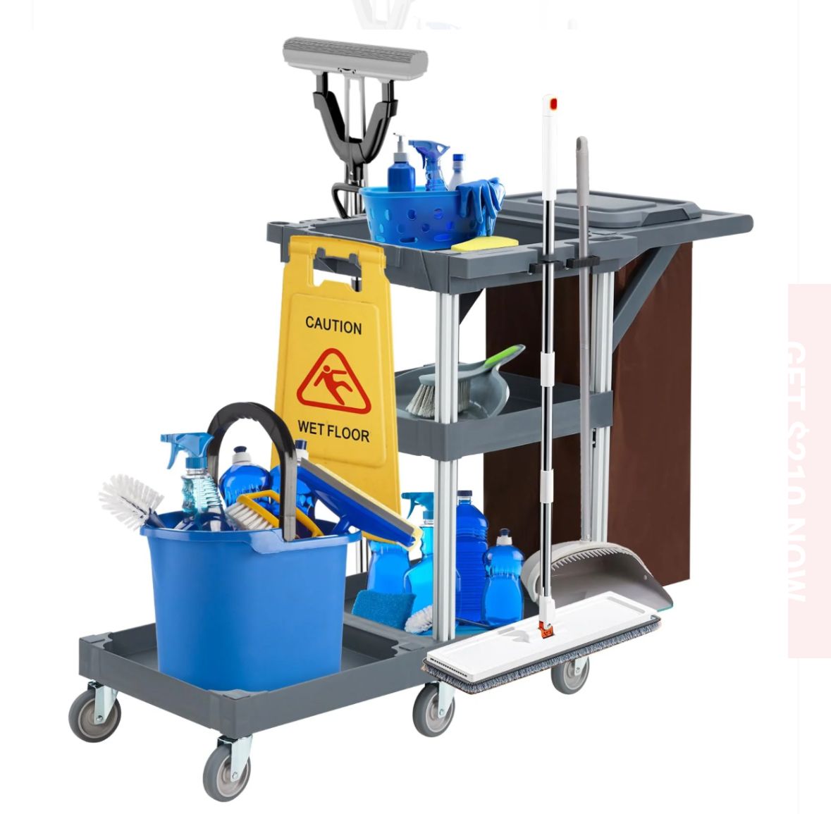 Commercial janitorial cart