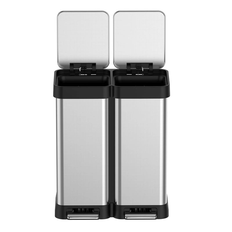 16 Gallon Double trash can with lid 30L