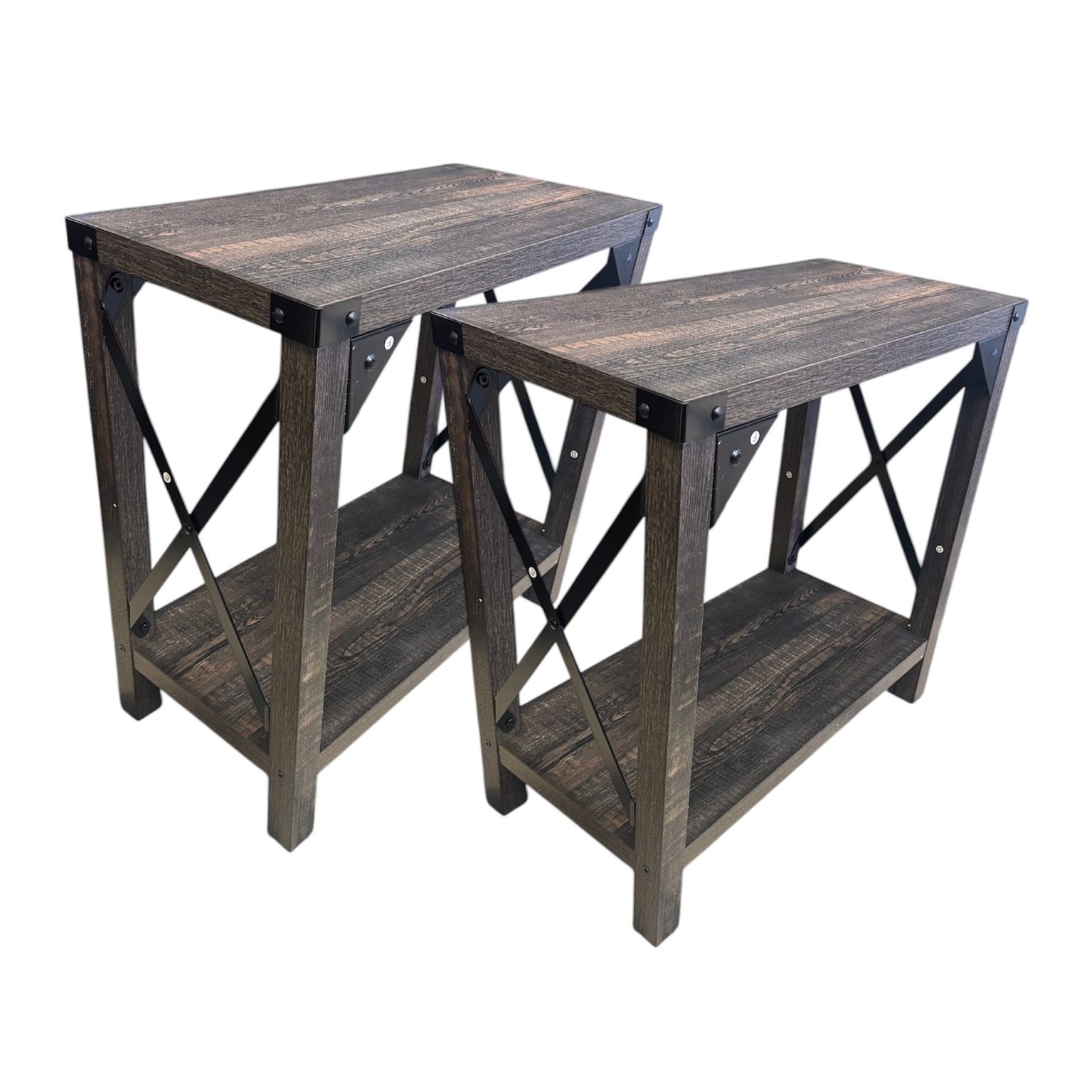 Farmhouse x frame side table SET OF 2