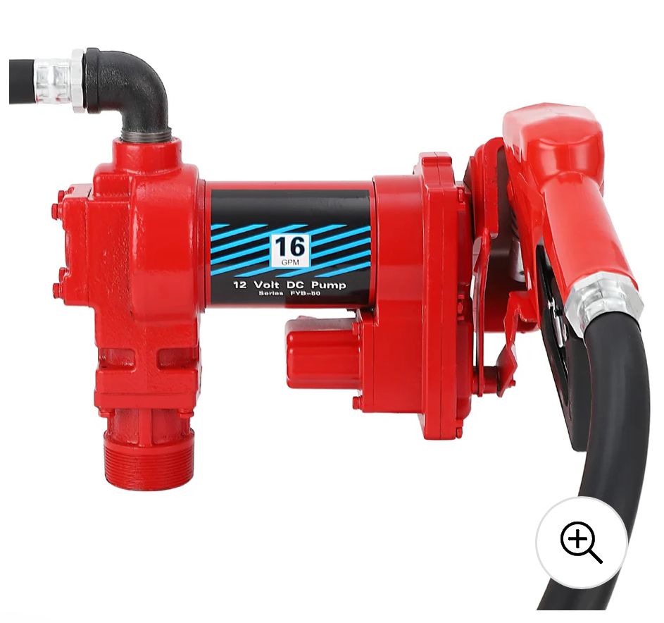 Fuel transfer pump with automatic nozzle