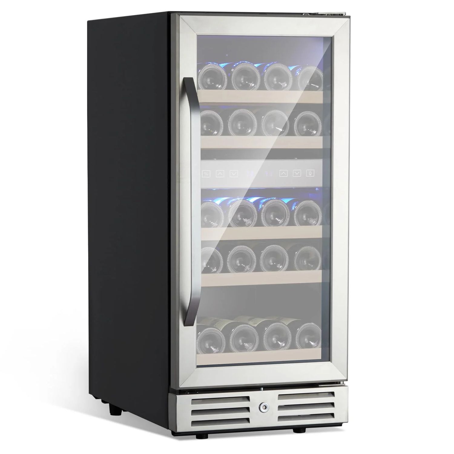 15 Inch 30 Bottles Dual Zone Wine Fridge
