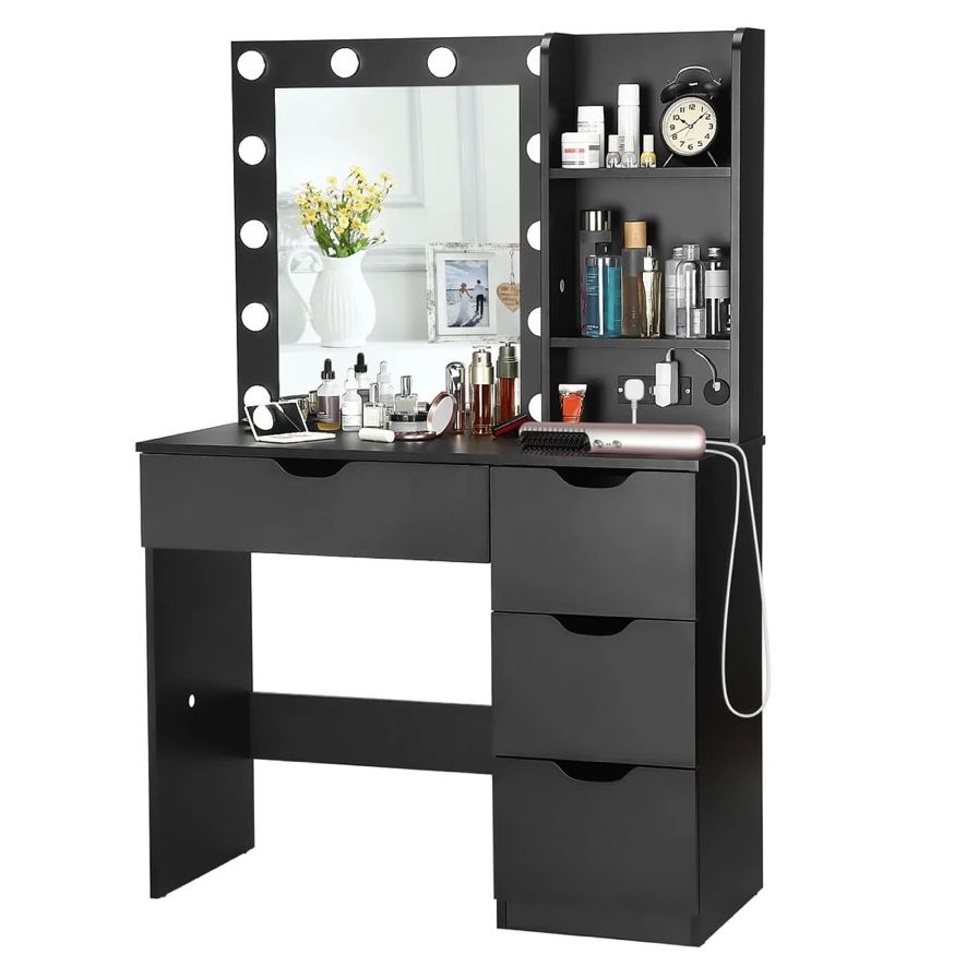 Modern Vanity Desk with Lights