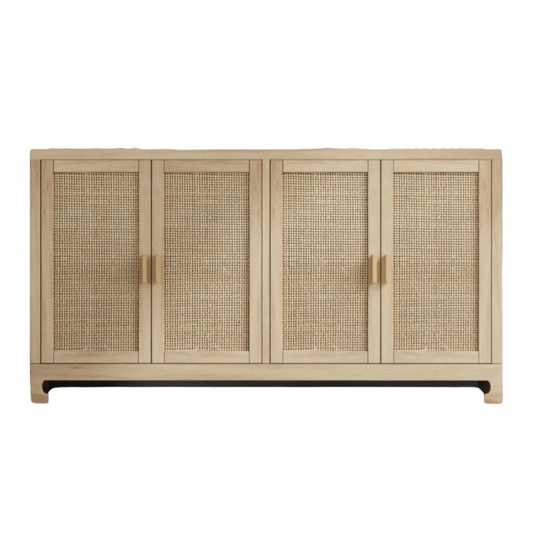 4 Door Rattan Buffet Cabinet