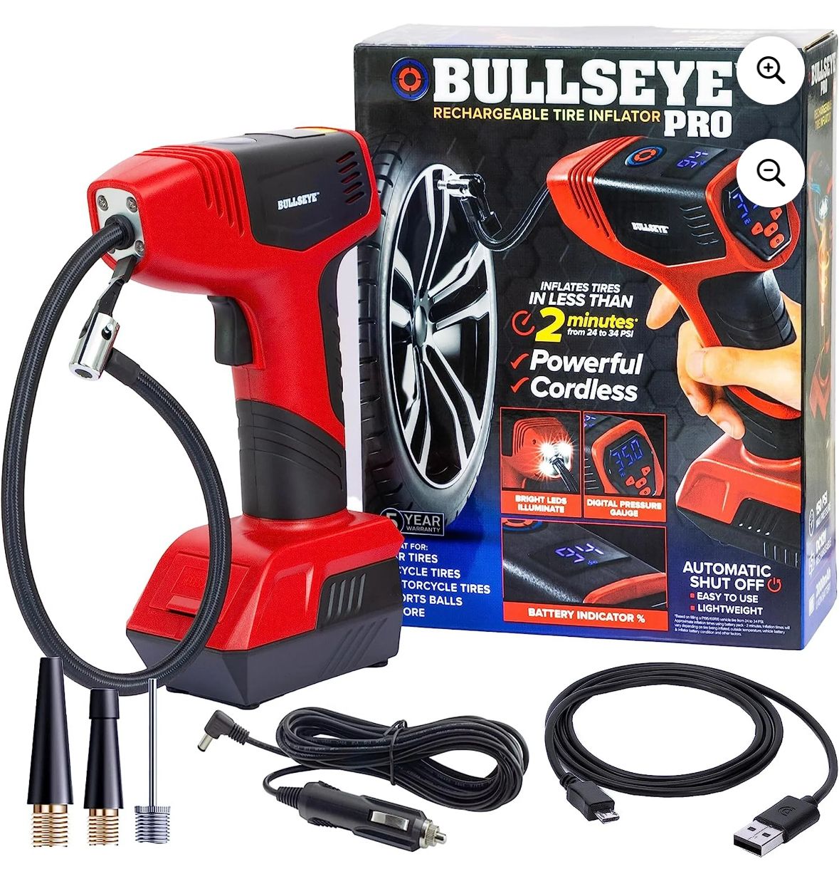 BULLSEYE tire INFLATOR