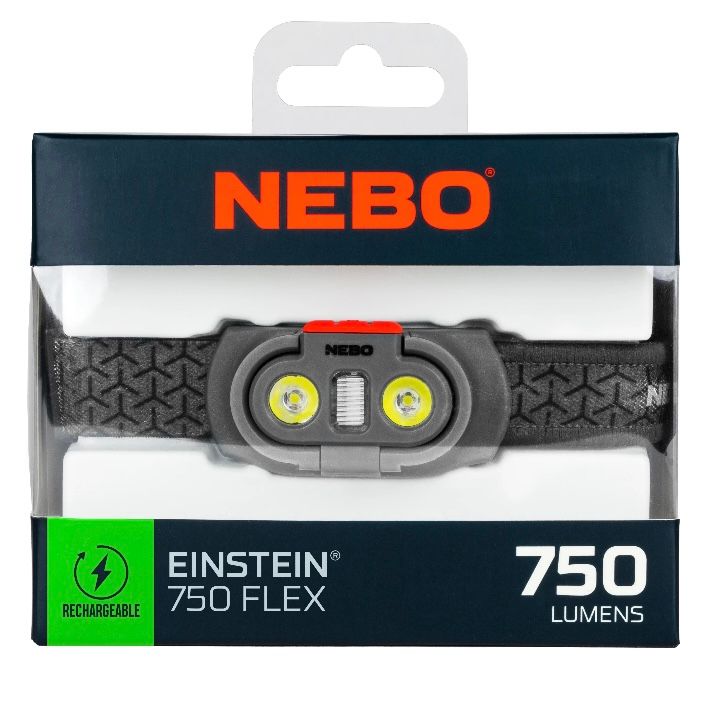 NEBO Einstein 750 Lumen LED Gray Flex Headlamp