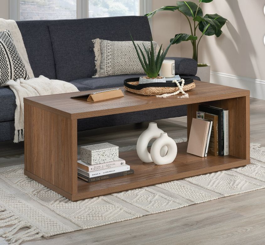 Mainstays Westley Coffee Table, Warm Walnut Finish