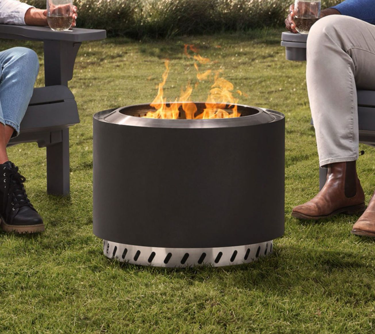 22” smokeless fire pit