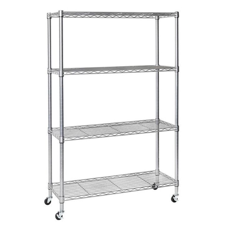 Seville Classics 4-Tier Steel Wire Shelving