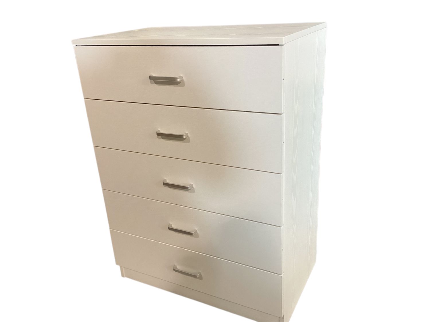 White 5 drawer dresser 35x26x16