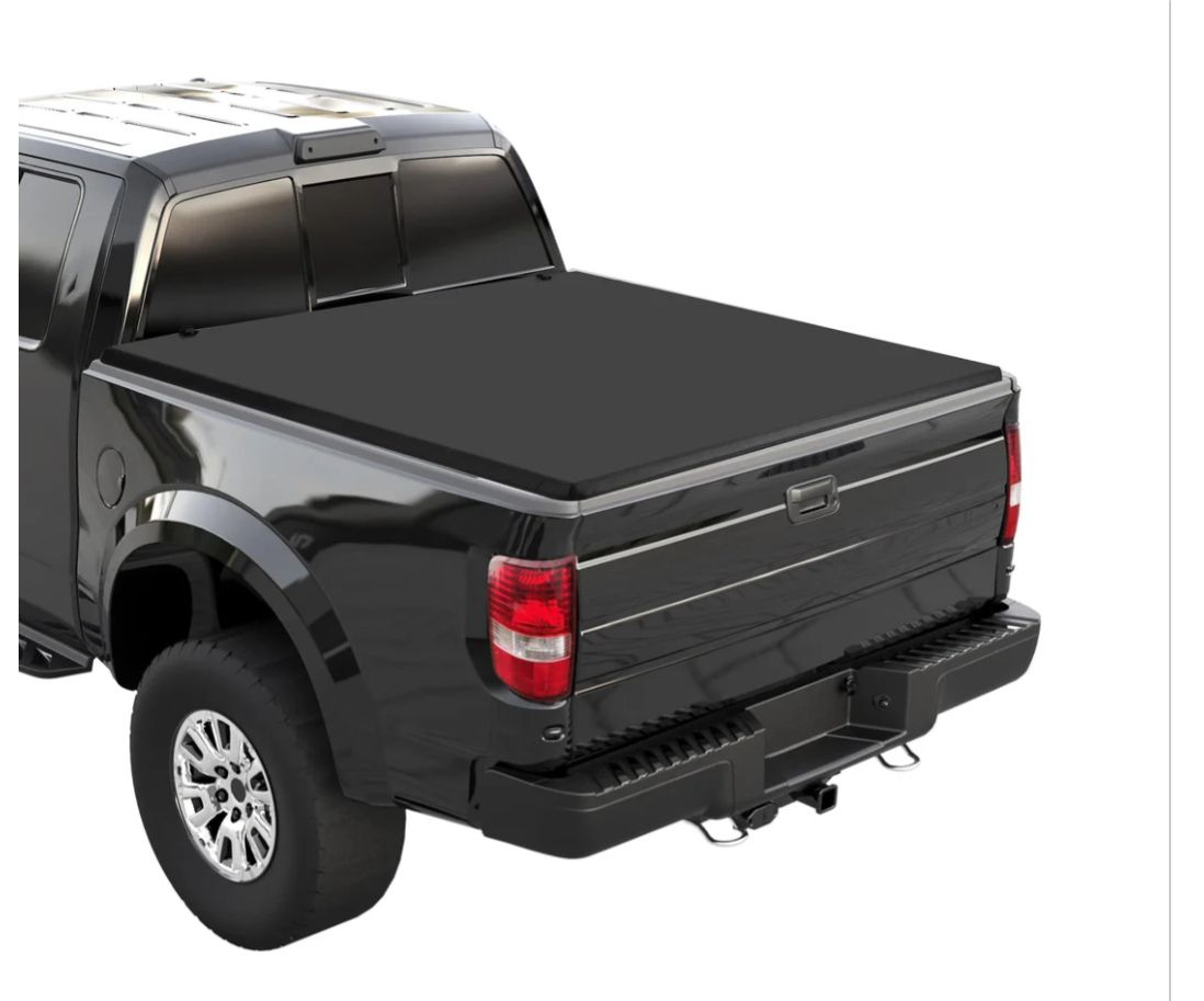 Quad 4-Fold 5.5ft Tonneau Cover for 04-08 F150 Black