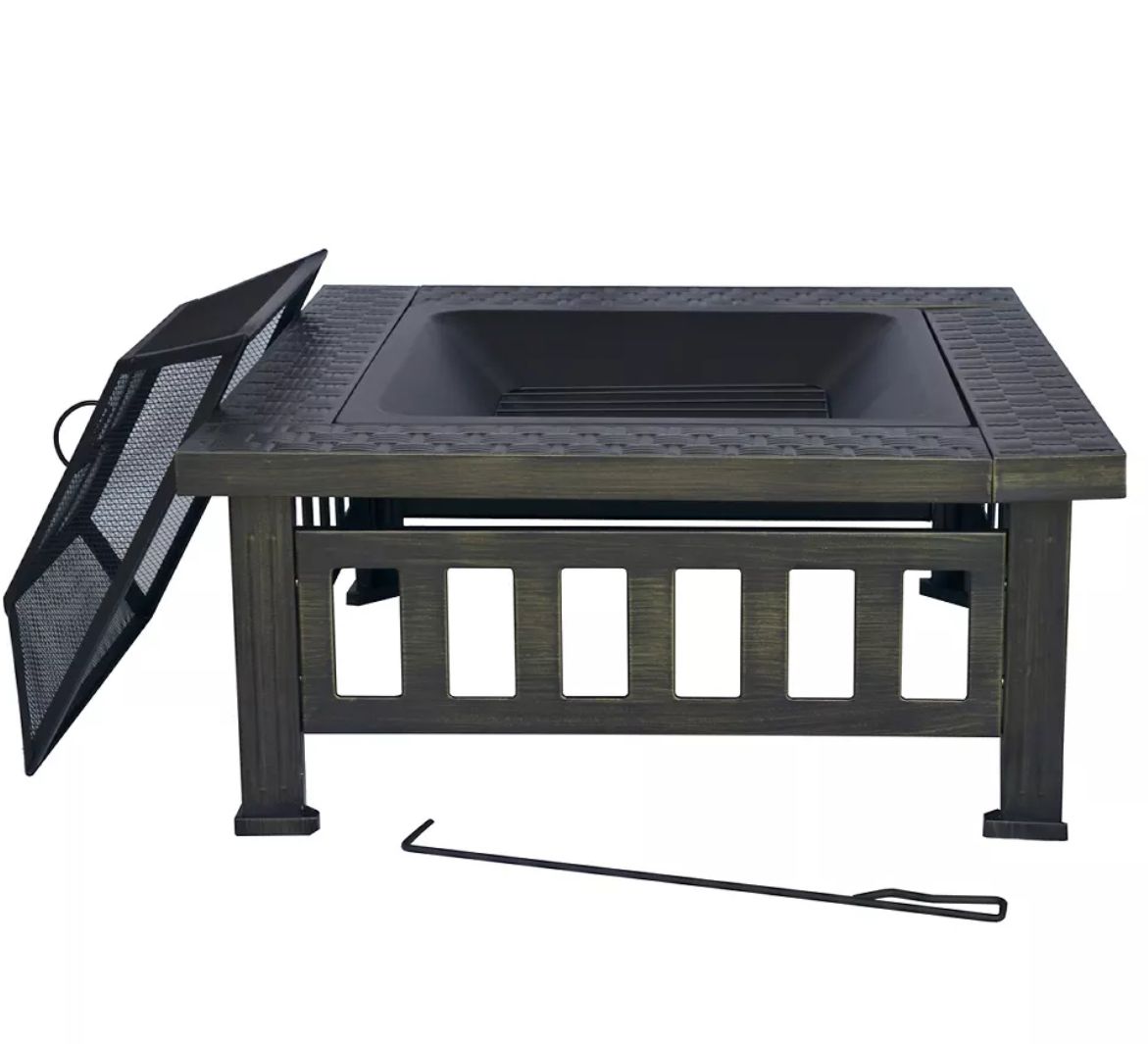 31.89&quot; Bali Wood Burning Fire Pit