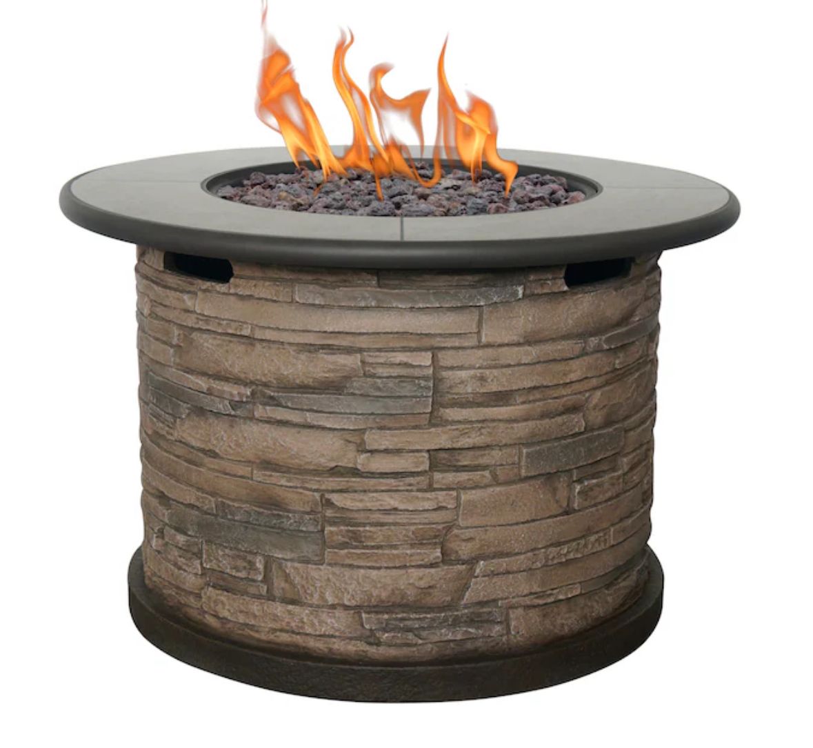 36” round gas fire pit 52141