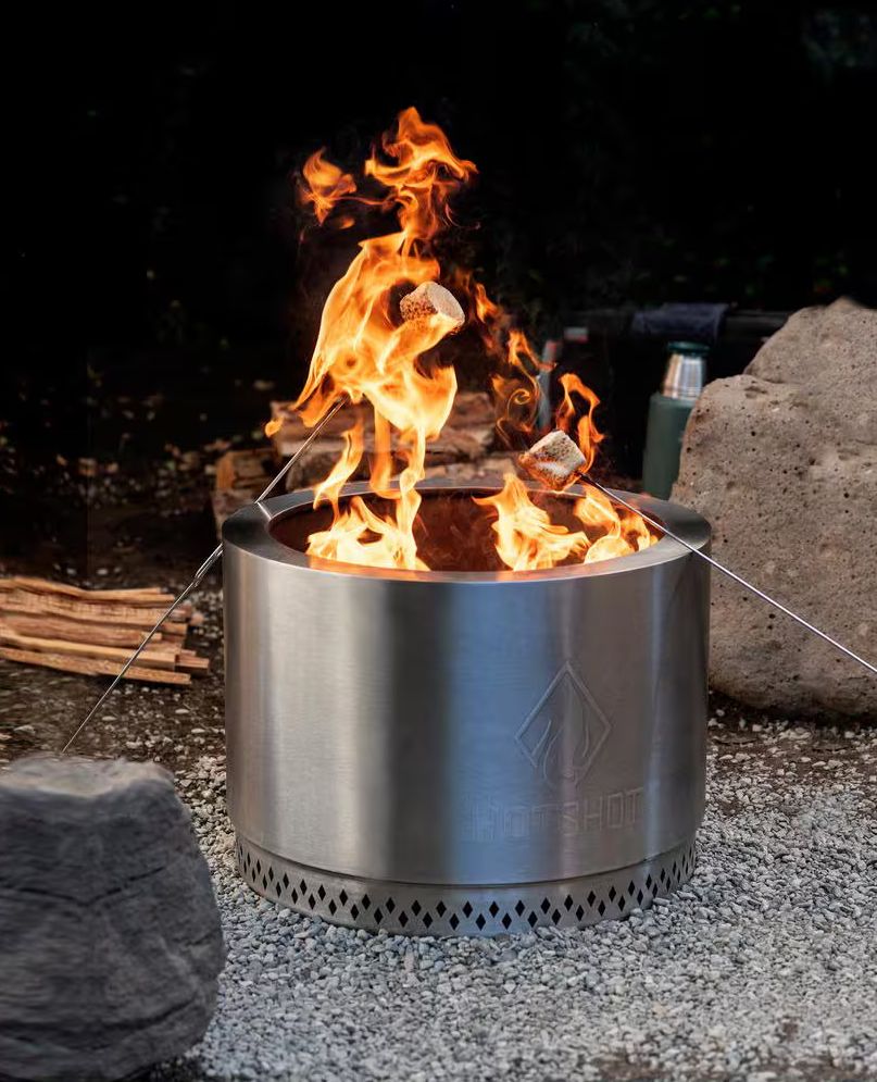 Explorer Portable Low Smoke 19.5 in. Round Wood-Burning Fire Pit