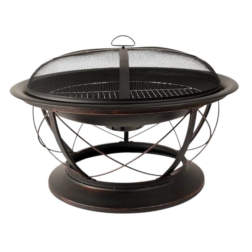 Pleasant Hearth Palmetto Fire Pit with Cooking Grid