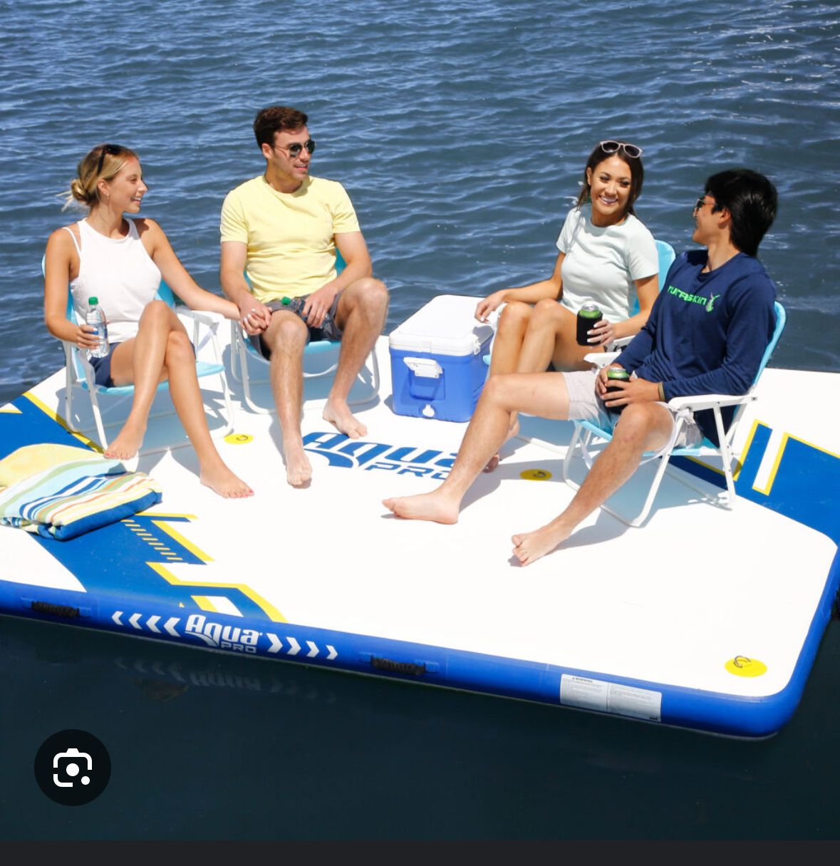 10x8 inflatable dock W/ pump and carry bag apr20924